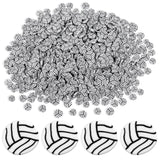 DOPENSPI 50g 0.2in Volleyball Polymer Clay Slices, Mini Clay Sports Ball Pieces Volleyball Sprinkles for Volleyballs Theme Nail