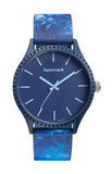 Fastrack Tie & Dye Quartz Analog Blue Dial Silicone Strap Watch For Guys-Ns38061Pp09
