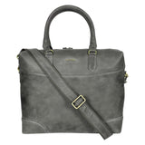 Sassora Genuine Leather Laptop Messenger Bag For Men & Women | 16Inch Laptop Briefcase With Trolley Sleeve | Professional Offic
