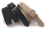 Generic Women Xxl Oversize Plus Size Denim Material Jeans Belts Black And Buiscuit 2Pcs Combo