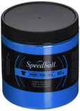 Speedball Fabric Screen Printing Ink, 8Ounce, Fluorescent Blue