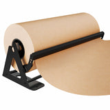 DIY Crew 24 Inch Paper Roll Dispenser and Cutter - Heavy-Duty Wall Mountable, Non Slip Tabletop - Kraft, Freezer, Butcher Paper