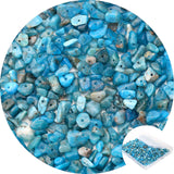 456 PCs Natural Chip Stone Beads, 5-8mm Irregular Multicolor Gemstones Loose Crystal Healing Apatite Rocks with Hole for Jewelry