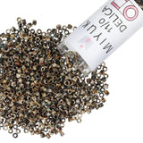 Miyuki Delica Seed Beads - Size 11/0 (1.6 mm), DB2267, Picasso Brown Tan Matte, 7.2 g, Approx. 1440 Beads, Made in Japan