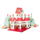 Hallmark Paper Wonder Big Pop-Up Christmas Card (Santas Workshop) Accordion Fold-Out Table Decoration