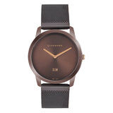 Giordano Slim Watch Collection Analog Watch For Men & Boys | Mesh Metal Band With Stainless Steel Case Round Shape Water Resista