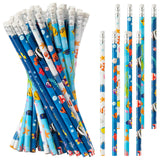 Xqumoi 60Pcs Tropical Fish Pencils with Eraser - Sea Animal #2 HB Pencils, Back to School Classroom Student Rewards, School Offi
