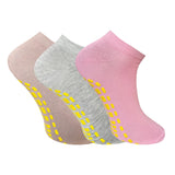 Soxbae Socks For Women | Cotton Anti Skid Ankle Length Sock For Gym, Yoga, Jogging And Running | FreeSize | Pack Of 3 Pairs, Mu
