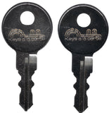 Replacement Key J350 | Compatible with Bauer Locks | Cut on BAU3 Key Blank | Perfect for Truck Toppers, RV Compartments, and Too
