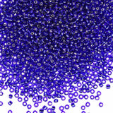 Royal Blue Seed Beads200 Grams About 6500pcs, 3mm 8/0 Glass Craft Beads for Making Earrings, Bracelets, Pendants, Waist Jewelry,