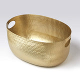 American Metalcraft Gold Hammered Aluminum Beverage Tub - 320-Ounce Capacity, Elegant Party Serving Solution for Drinks, Sodas,