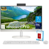 HP 27 All-in-One Desktop Computer, FHD IPS Touchscreen, 12-core Intel Core Ultra 7-155U Processor, 64GB DDR5, 4TB SSD, Wi-Fi 6,