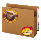 Smead 73790 5 1/4Inch Exp File TUFF Pockets Straight Tab Letter Redrope 10/Box