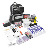 Urban Survival BugOut Bag Black 2 Person 72 Hour Go Bag and Supplies