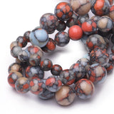 Chicager Natural Stone Beads for Jewelry Making,6mm Colorful Imperial Jasper Polished Smooth Round Gemstone Beads for Bracelet N
