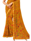 Satrani Womens Polyester Saree (1976St513_Yellow)