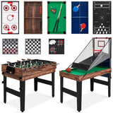 Best Choice Products 13-in-1 Combo Game Table Set w/Ping Pong, Foosball, Basketball, Air Hockey, Sling Puck, Archery, Shuffleboa