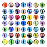 PATIKIL 16mm Dragon Eyes, 100 Pcs Round Glass Eyes for Crafts, Doll Making, Jewelry Making, Multicolor
