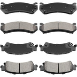 ECCPP D785-7653 D792-7700 Front Semi Metallic & Rear Ceramic Disc Brake Pad Set Fit For Chevrolet Astro 2003-2005,For Chevrolet