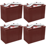 Trojan T-1275 12V 150Ah Flooded Lead Acid GC12 Deep Cycle Battery x4