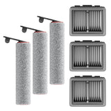 Replacement Vacuum Filters Roller Brushes Compatible with Dreame H12 Pro Wet Dry Vacuum Cleaner, Efficient Replacement Filters f