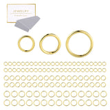 ALEXCRAFT Sterling Silver Jump Rings for Jewelry Making 14K Gold 4mm 5mm 6mm 925 Sterling Silver Open Jump Rings for DIY(60 PCS)