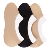 Missby WomenS Sheer Cotton Hidden Loafer Socks, Ladies Invisible No Show Liners Pack Of 3 Pairs (Skin:Black:Skin)