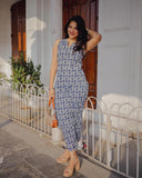 Anni Designer Women'S Rayon Viscose Straight Printed Kurta With Pant (Ranopali Blue-Vks01_M_Blue_Medium),Blue,M,,,