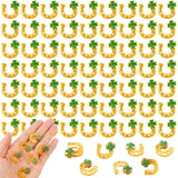 DTOFOOT 60PCS Mini Resin Horseshoe Charms St. Patrick's Day Horseshoe Flatback Charms for Craft Tiny Irish Figurines Embellishme