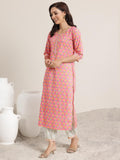Libas Women'S Cotton Kurta Set (400079O_Pink_L)