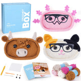 CrochetBox Crochet Kit for Beginners - Glasses Holder Eyeglass Crochet Kit, Beginners Crocheting Kitting for Adults Teen, Gifts