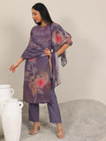 Libas Women'S Silk Blend Kurta Set (400293_Mauve_M)