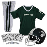 Franklin Michigan State Spartans DELUXE Youth Helmet and Football Uniform Set (Small)