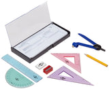 Alvin, Geometry Set with Compass, Economical Drafting Tool 8 Pieces