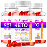 (3 Pack) Fast Ripped Keto ACV Gummies Advanced Weight Loss, Fast Ripped Weight Loss Gummies Keto+ACV, Keto ACV Gummies Ripped, K
