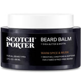 Scotch Porter Conditioning Beard Balm for Men, Warm Spice & Musk