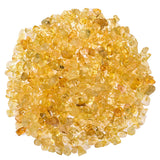 Asingeloo 5-8mm Natural Yellow Citrine Tumbled Chip Stone Beads Bulk Irregular Shaped Drilled Loose Gemstones Beads with Box for