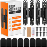 Houseables Hidden Door Hinge, Hidden Hinges, Concealed, Secret, Invisible, For Concealed Door, Interior, Bookcase, Bookshelf, Ca