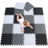 Baby Play Mat|Foam Puzzle Floor Playmat for Infants,Children Kids|Tummy Time Crawling Sit Interlocking Square Non Toxic Meiqicoo