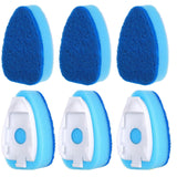 KFHENSOMR 6 Pcs Dishwasher Sponge Dishwand Refills Scrubber Sponges Non Scratch Head Replacement for Dish Wand Heavy Duty Scrub