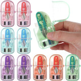 Solsew 40 Pieces Mini Travel Sewing Kit Bulk Portable Small Emergency Sewing Kit Box for Traveler Hotel Charity Homeless Christm