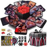 Wanateber Photo Explosion-Box Funny DIY - Creative DIY Explosion Gift Box, Assembled Handmade Photo Sticker Box for Marriage Pro