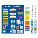 Fridge Magic Interactive Children's Magnetic Learning Calendar - Blue- Fun Educational Tool for Time, Seasons, and Weather Aware