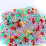 XIANNVXI Transparent Pony Beads 500Pcs 9mm Clear Pony Beads Bulk for Friendship Bracelets for Crafts Necklace Clear Hair Kandi B