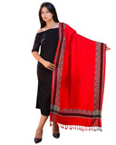 Swi With Label Women Red Woven Viscose Wool Stole_Si1_Red_2