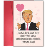 YIWANSIN Wedding Card for Friends Family, Funny Engagement or Bridal Shower Card for Men Women, Wedding Congratulations Gift for