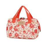 Smrcom Makeup Bag Cosmetic Bag For Women Girl Travel Makeup Bag Toilet Bag Zipper Organizer Bag Waterproof (Orange flower)