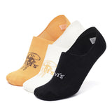 LeviS Ls402 MenS Cotton Stretch No Show Non Terry Silicon Anti Slip Socks (Pack Of 3)