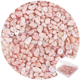 456 PCs Natural Chip Stone Beads, 5-8mm Irregular Multicolor Gemstones Loose Crystal Healing Peruvian Pink Opal Rocks with Hole