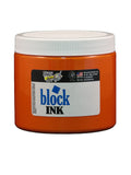 Handy Art 301-015 Water Soluble Block Printing Ink Jar, Orange, 16-Ounce